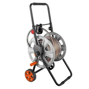 NEO TOOLS vozík pre záhradnú hadicu s navijakom až 60m 1/2 alebo 20m 3/4, šedo-čierny, 15